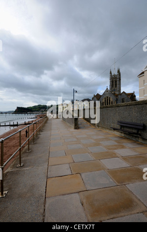 Promenade Teignmouth, Devon, England. Stockfoto