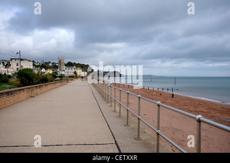 Promenade Teignmouth, Devon, England. Stockfoto