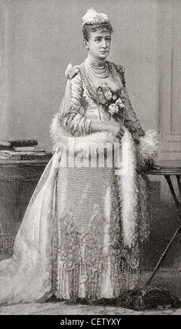 Louise von Hessen-Kassel, 1817-1898. Deutsche Prinzessin und ab 15. November 1863, Queen Consort, König Christian IX. von Dänemark. Stockfoto