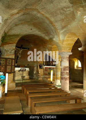 Eremitorio Rupestre de Olleros de Pisuerga Stockfoto