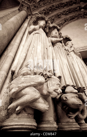 Detail in der Vorhalle von die Kirche von Saint-Germain-Auxerrois, Paris, Frankreich Stockfoto