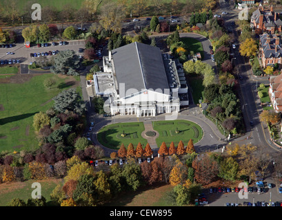 Luftaufnahme der De Montfort Hall, Leicester Stockfoto