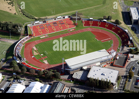 Luftaufnahme von Gateshead International Stadium Stockfoto