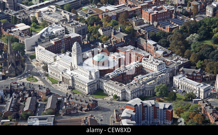 Luftaufnahme des Parkinson Building der Leeds University & Brotherton Library Stockfoto