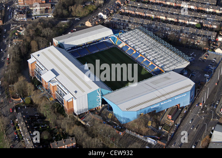 Luftaufnahme von Sheffield Mittwoch Hillsborough Stadium Stockfoto