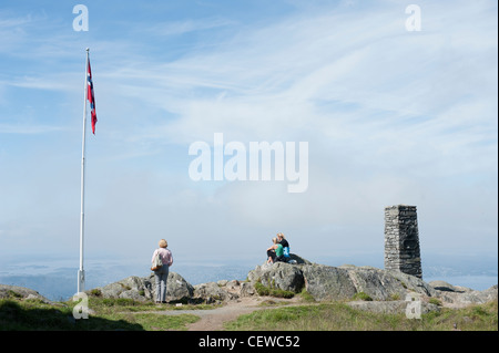 Berg Ulriken, Bergen, Norwegen Stockfoto