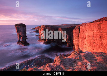 Die Orkney-inseln, Yesnaby Küste Stockfoto
