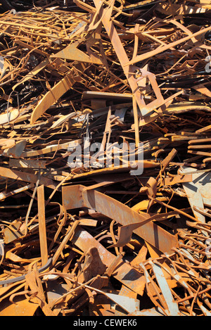 Haufen Schrott, Metall, Hintergrund Stockfoto