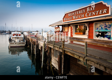 Dock im Hafen von Monterey, Kalifornien Stockfoto