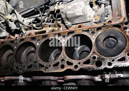 Diesel-Motor. Stockfoto