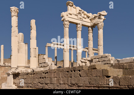 Antike Stadt Pergamon Türkei Stockfoto