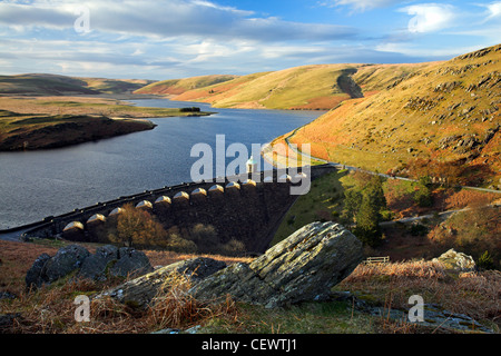 Craig Goch Reservoir im Elan-Tal. Es wurde gebaut, um Wasser für die Menschen in Birmingham zu bieten. Stockfoto