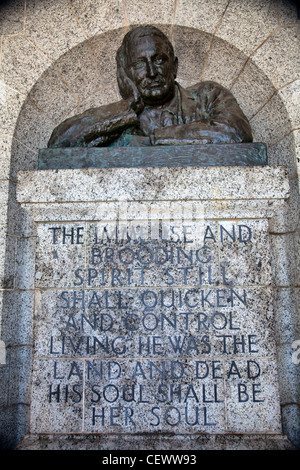 Rhodes Memorial Büste - Kapstadt Stockfoto