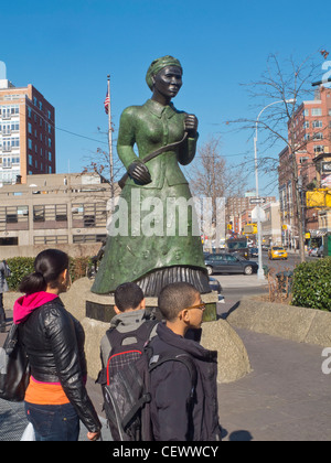 Harriet Tubman Statue in Harlem New York City Stockfoto