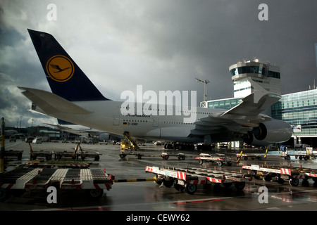 Flughafen Frankfurt am Main, Deutschland - drittgrößte in Europa Stockfoto