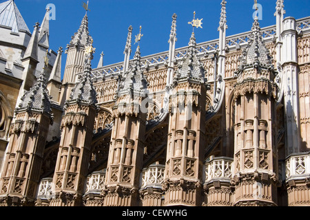 Detail der Wesminster Abtei. Stockfoto