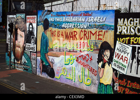 Belfast Frieden Wand Anzahl Stockfoto
