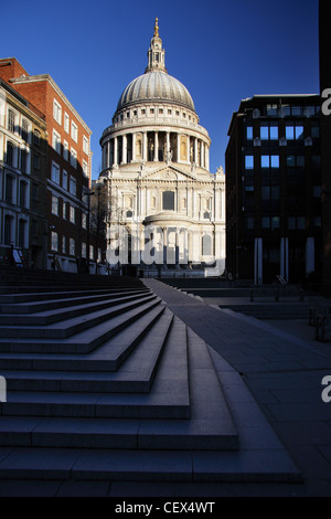 Die Südfassade der St. Pauls Cathedral. Stockfoto