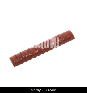 Ein Cadbury Fudge Schokoriegel auf weißem Hintergrund Stockfoto