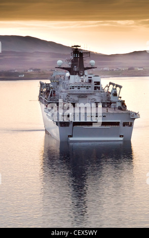 HMS Albion in Loch Ewe an der Westküste Schottlands Stockfoto