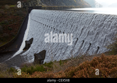 Caban Coch Staudamm und Stausee, Elan-Tal, Rhayader, Wales, UK Stockfoto