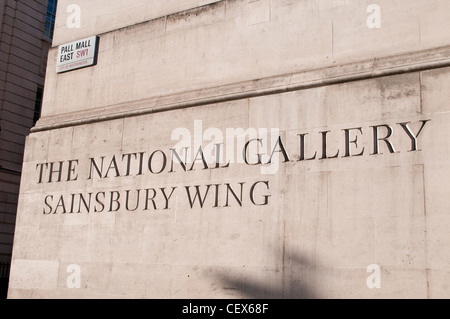 Nationalgalerie, Sainsbury Wing, London, UK Stockfoto