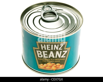 Dose gebackene Bohnen Stockfoto