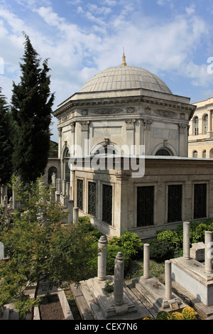 Türkei; Istanbul; Grab von Sultan Abdülhamid II, Friedhof, Stockfoto