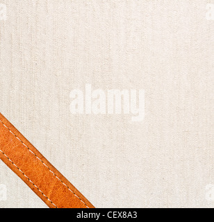 Bild der Leder- und Textilindustrie Hintergrund. Stockfoto