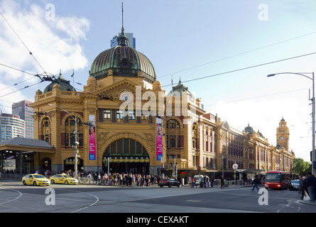 Flinders Street Station, Melbourne, Australien Stockfoto