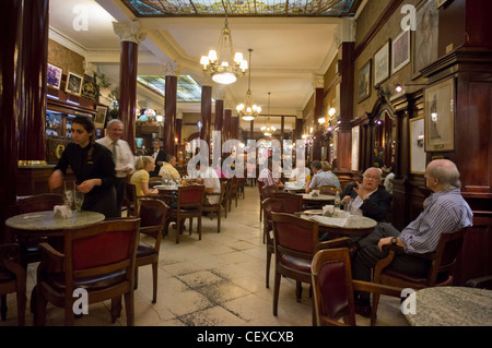 Berühmte Cafe Tortoni, Buenos Aires, Argentinien Stockfoto