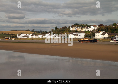 Bideford, Devon, England - Blick über den Fluß Torridge. Ein Alter Hafen. Stockfoto