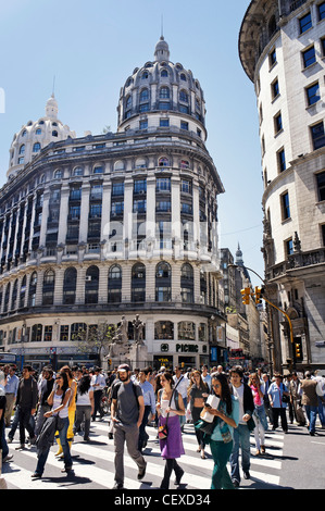 Avenida de Florida, Innenstadt von Buenos Aires, Argentinien Stockfoto