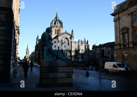 St Giles Cathedral High Kirk Royal Mile Edinburgh Schottland. Stockfoto