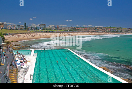 Eisberge, einen Whirlpool und am Südstrand Bondi Stockfoto