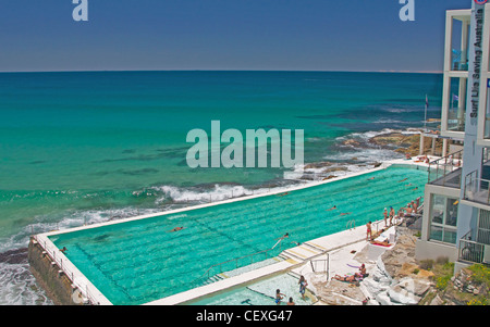 Eisberge, einen Whirlpool und am Südstrand Bondi Stockfoto