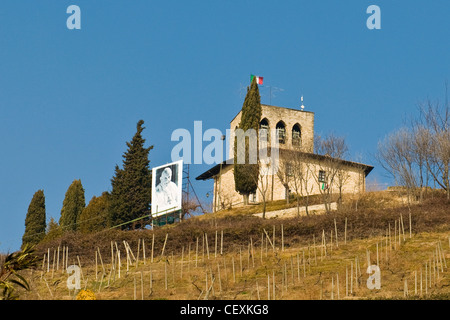 Alte Pfarrei von San Giovanni Battista, Sotto il Monte, Lombardei, Italien Stockfoto