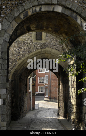 Barbican Gate, Lewes Castle, East Sussex Stockfoto