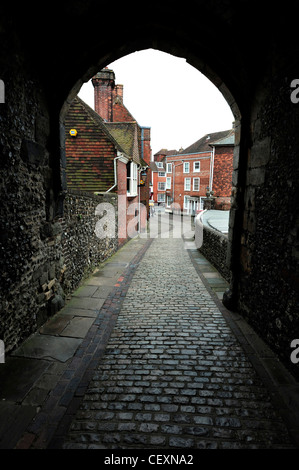 Barbican Gate, Lewes Castle, East Sussex Stockfoto