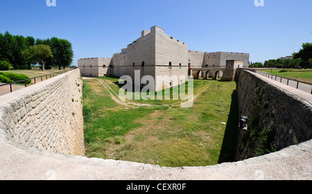 Mittelalterliche Burg in Barletta - Apulien, Italien. Stockfoto