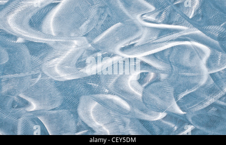 Ein interessantes Muster auf einer metallischen Oberfläche geätzt Stockfoto