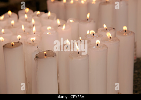 Kerzen in Bongeunsa buddhistischen Tempel in Seoul, Südkorea Stockfoto