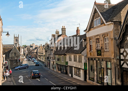 Stamford ist eine alte Stadt liegt etwa 100 Meilen nördlich von London, an der alten Great North Road führt nach York. Stockfoto