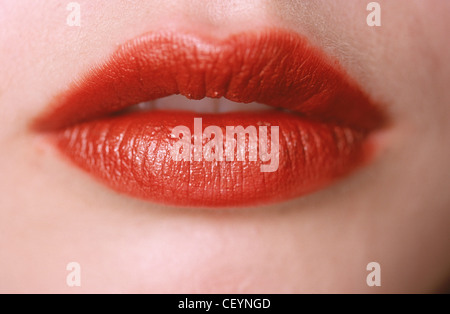 Geist hinter den Kulissen London bereit zu tragen-Herbst-Winter-roten Lippenstift Stockfoto