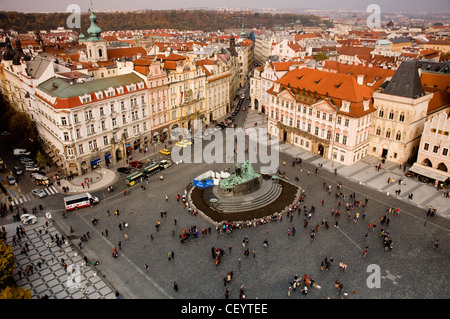 Altstädter Ring, Blick vom Rathausturm Stockfoto