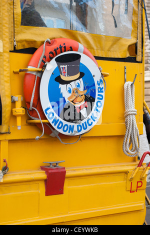 London Duck Tour Amphibienfahrzeug Stockfoto