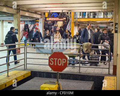 Grand central Shuttle-u-Bahnstation in New York City Stockfoto