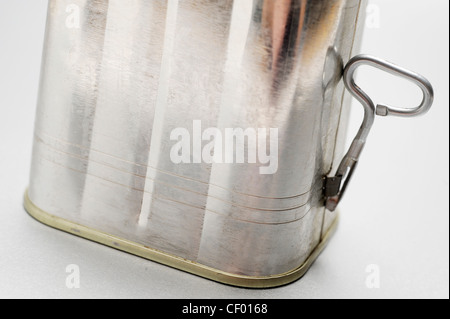 Jahren von The Tin Can A Stillleben Bild der Konserve corned Beef mit Schlüssel Stockfoto