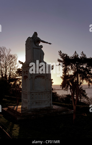 SOUTHEND-ON-SEA, ESSEX, Großbritannien - 19. FEBRUAR 2012: Queen Victoria Statue auf Clifftown Parade Stockfoto