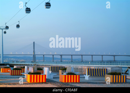 Parque Das Nacoes Em Lisboa Stockfoto